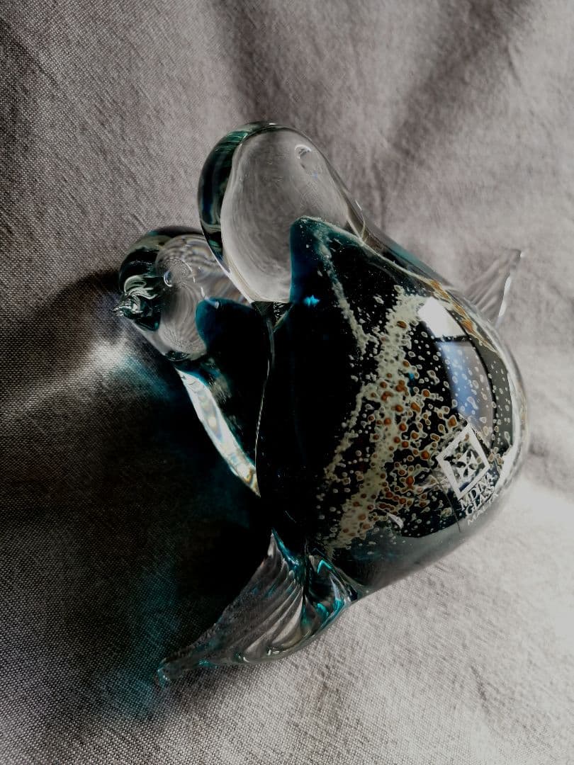 MALIA MALCO作 1999年製　小鳥　作家物ガラス工芸 MALTA製