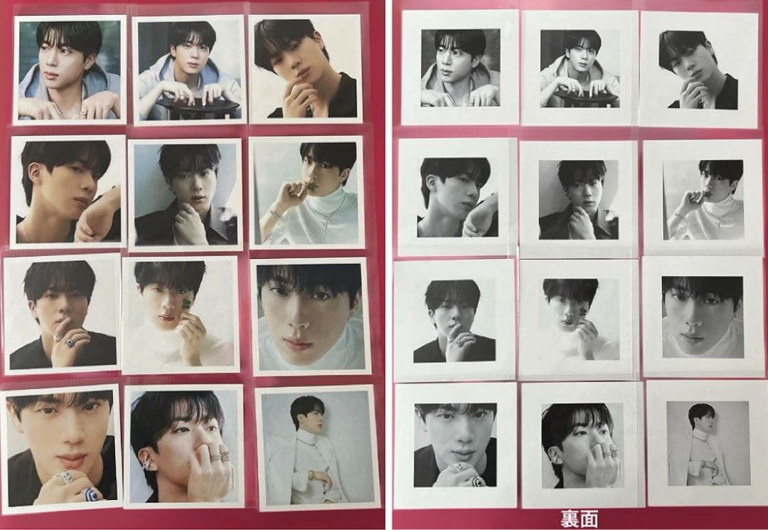 BTS JIN ロングステッカー・フォトカード・ましかくフォト・ステッカー