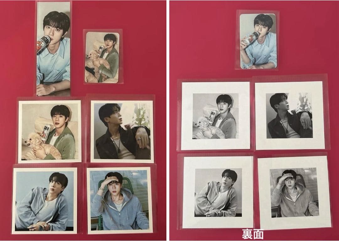 BTS JIN ロングステッカー・フォトカード・ましかくフォト・ステッカー