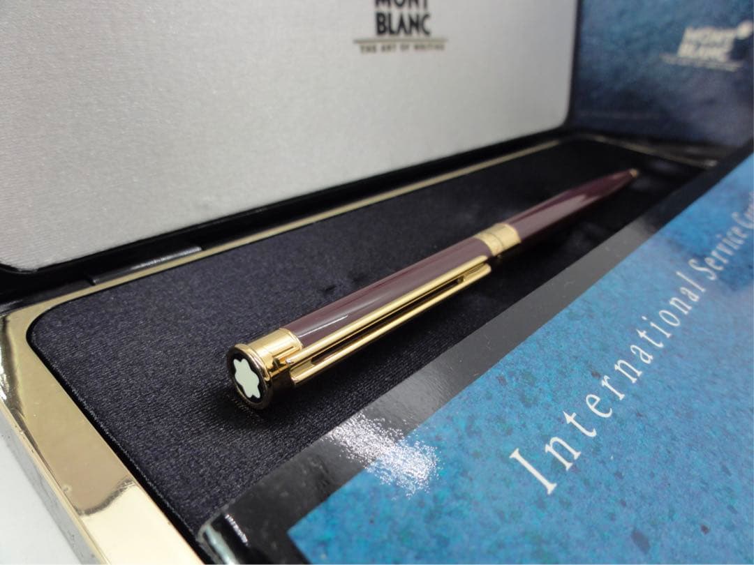 入手困難レアな銘品！ノブレス・エレガンス・ボルドー・カラー★モンブランボールペン