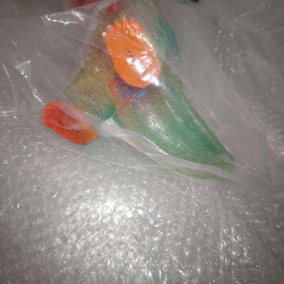 ゴガメジラー　安楽安作　透明ゴガメジラー　ピンク蓄光の内蔵パーツ入り　ソフビ