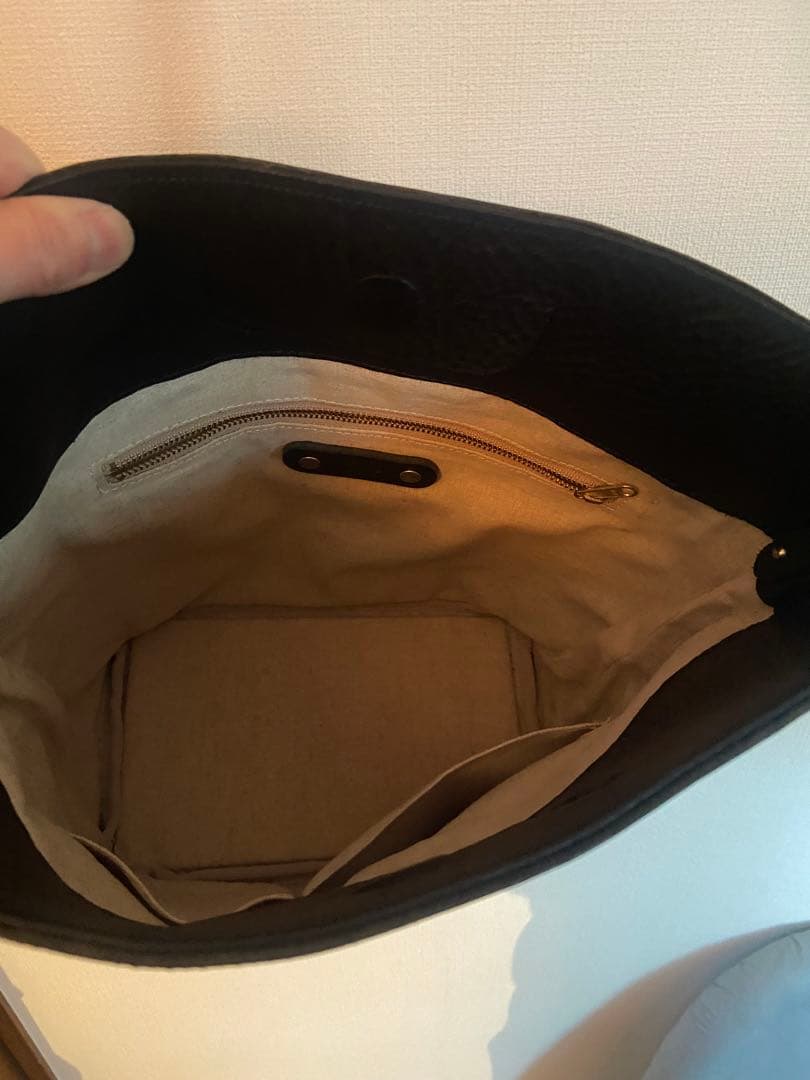 Ense 2WAYレザートート ブラック