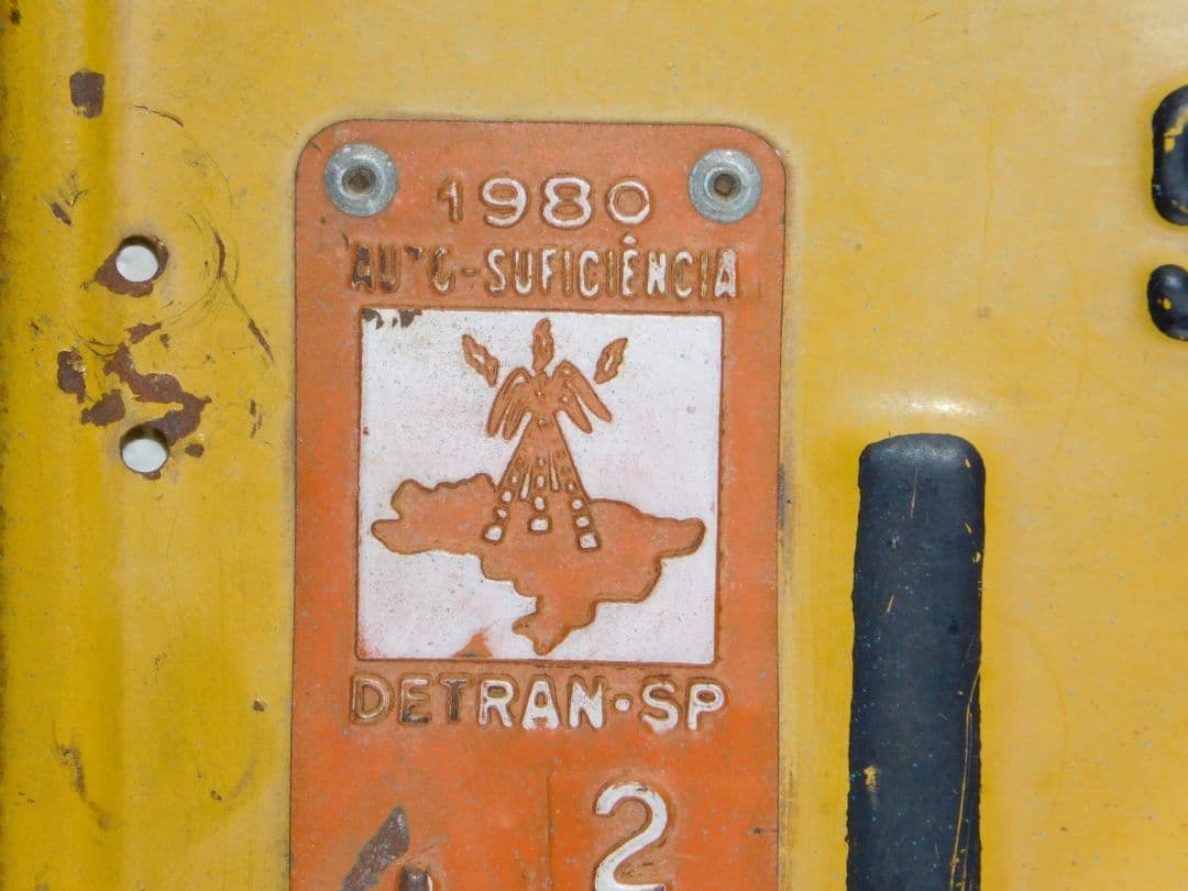 【激レア品放出】本物 1980年ブラジル国サンパウロ州ナンバープレート　#超貴重