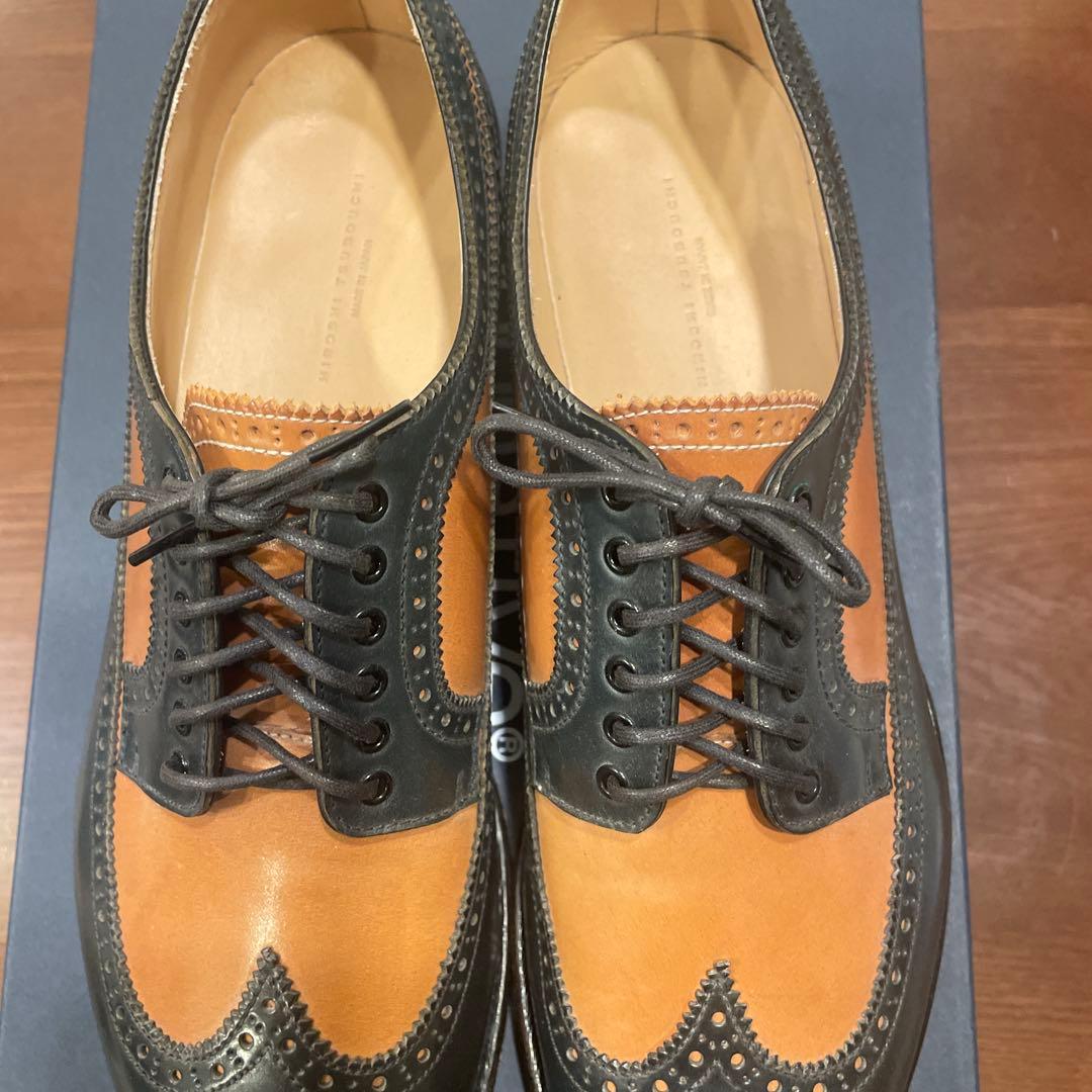 HIROSHI TSUBOUCHI ツートンウイングチップシューズ