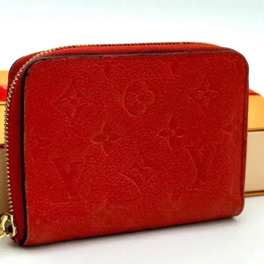 美品　ルイヴィトン　スクレット　コンパクト　アンプラント　ケース　レッド