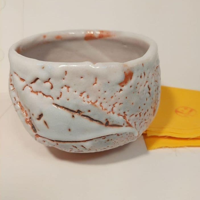 志野焼き抹茶碗「美峰」