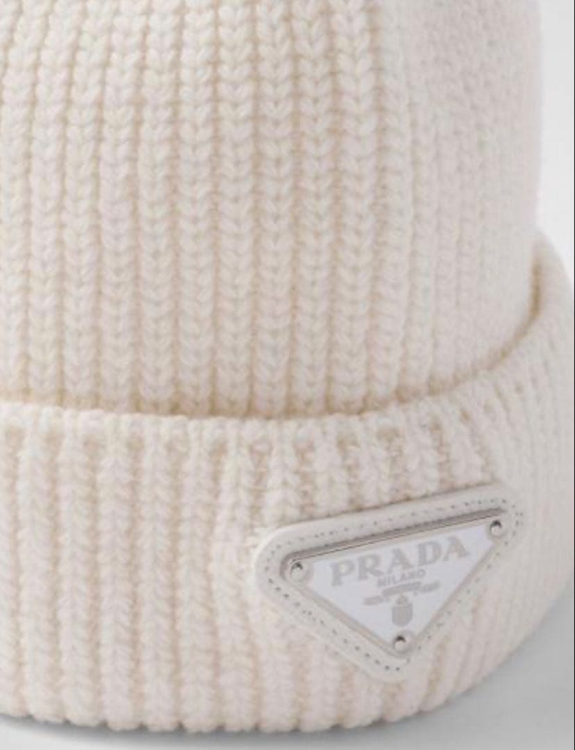 PRADA ニット帽　ウール&カシミア ビーニー