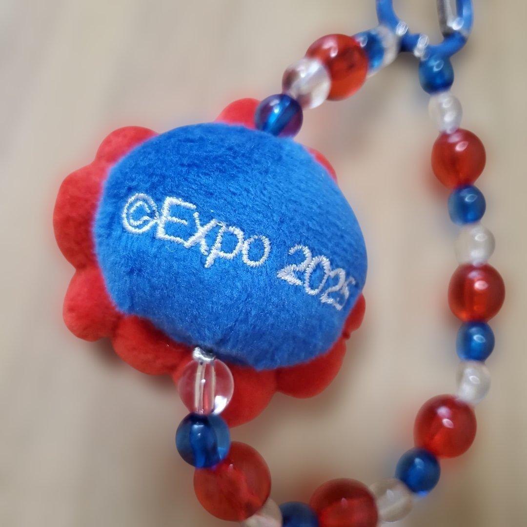 大阪関西万博限定品　ミャクミャクぬいぐるみブレスストラップ