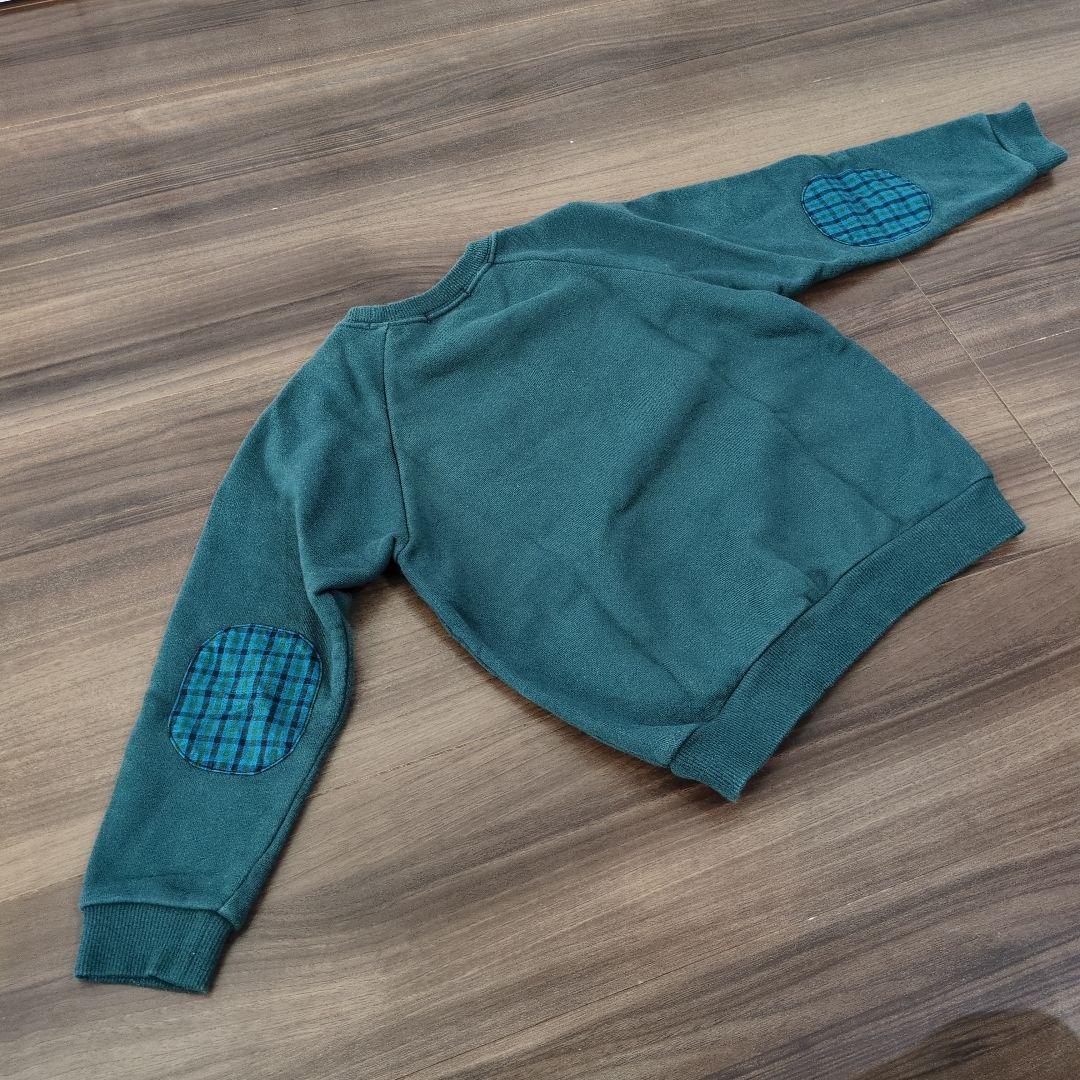 【美品】familiar　チェック袖　イギリス　兵隊　トレーナー　110