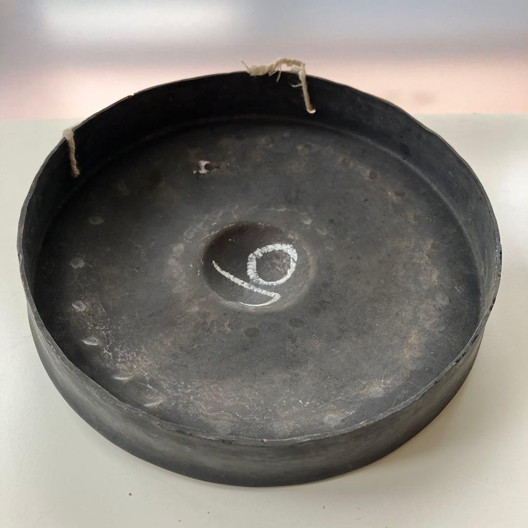 金属製打楽器　中国　チベット　ゴング　ドラ　銅鑼　アンティーク