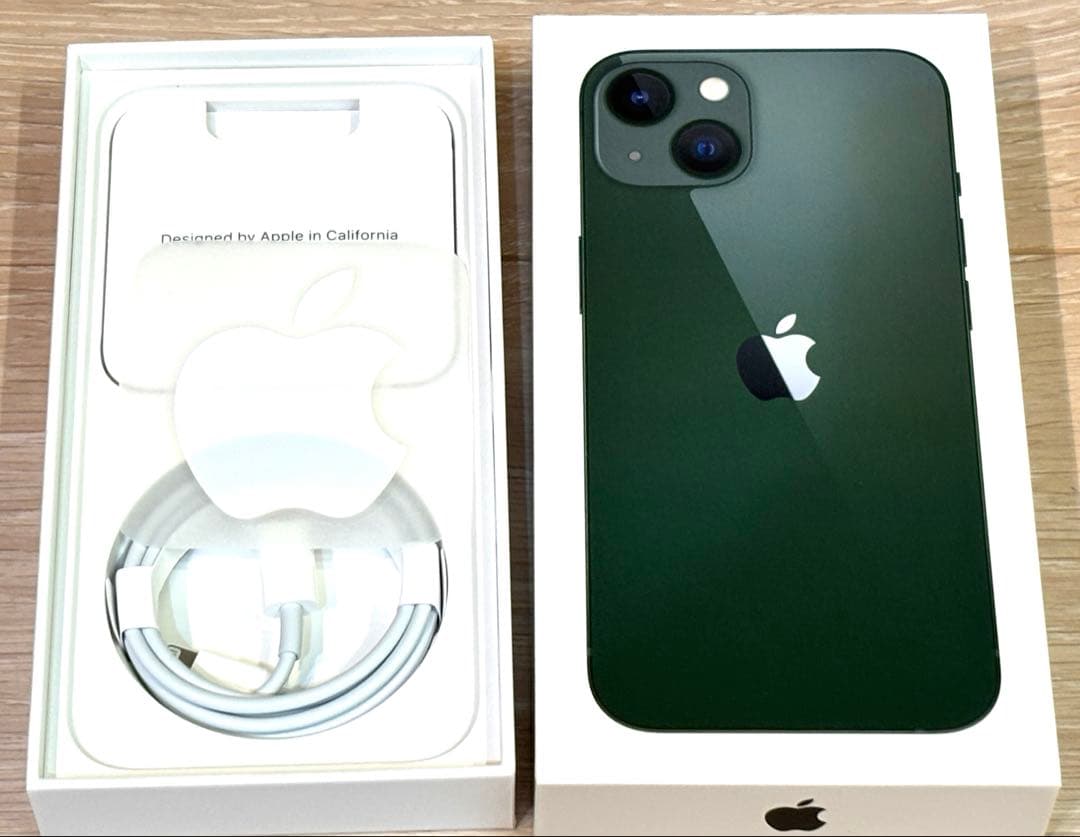 【即日発送】美品iPhone13 グリーン256GB SIMフリー 付属品新品