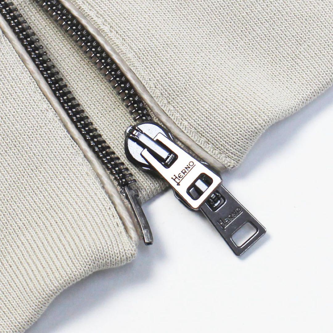 HERNO 46 コットン　ブルゾン　ベージュ　スタンドカラー