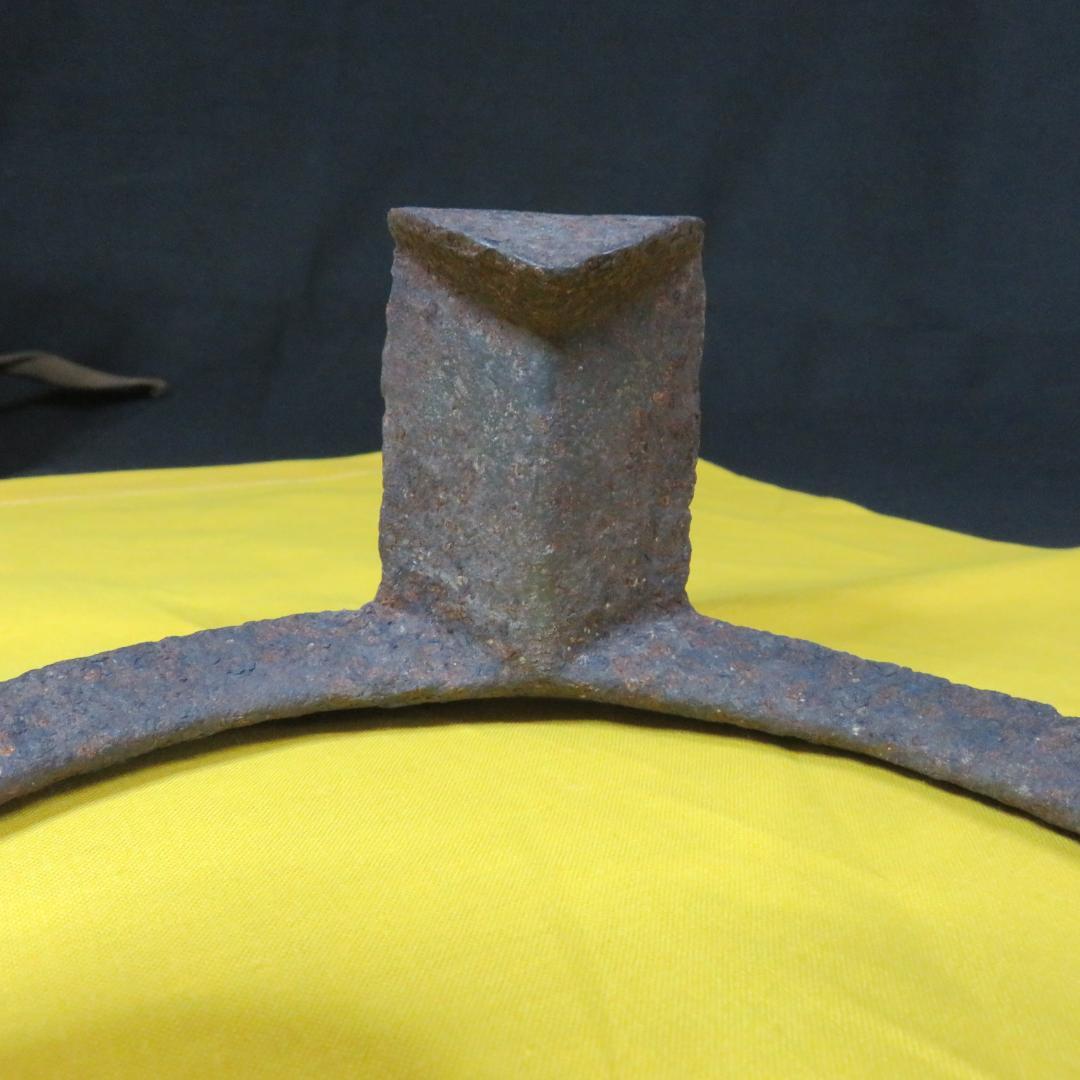 五徳 鬼爪 木箱 共箱 裏書 茶道具 囲炉裏 炉端 鉄瓶に