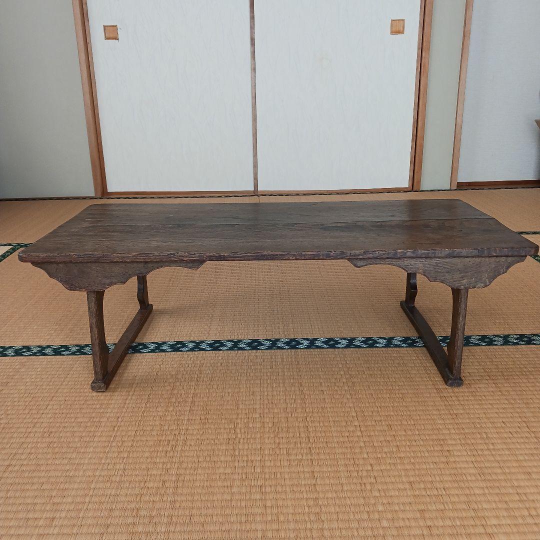 (希少) アンティーク文机　江戸~明治時代　寺子屋机(天神机) 古家具