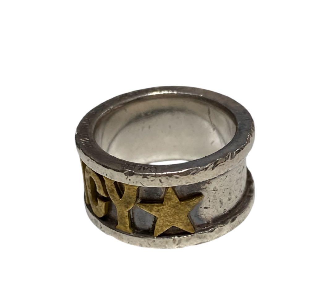 【CALEE】Policy Ring OLD シルバー ポリシーリング 22号