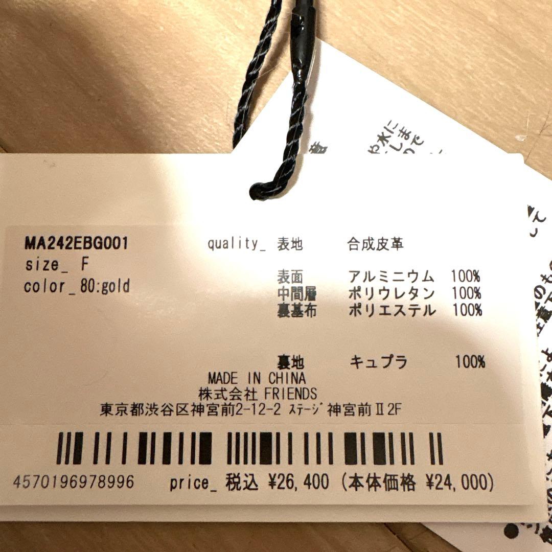 MUVEIL ゴールド バッグ