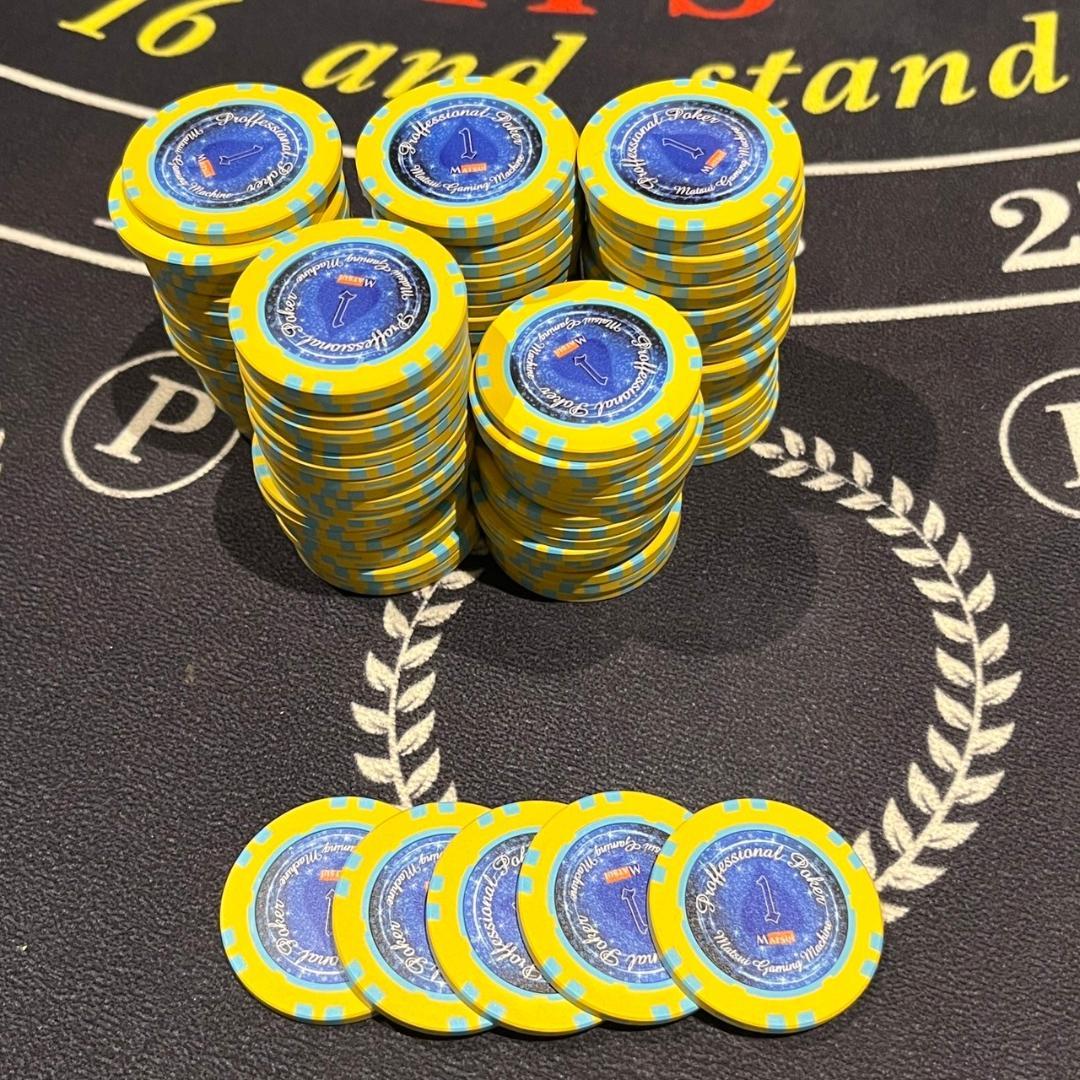 04 MGM社正規品 カジノチップ 100枚 ポーカーチップ バカラ H26年