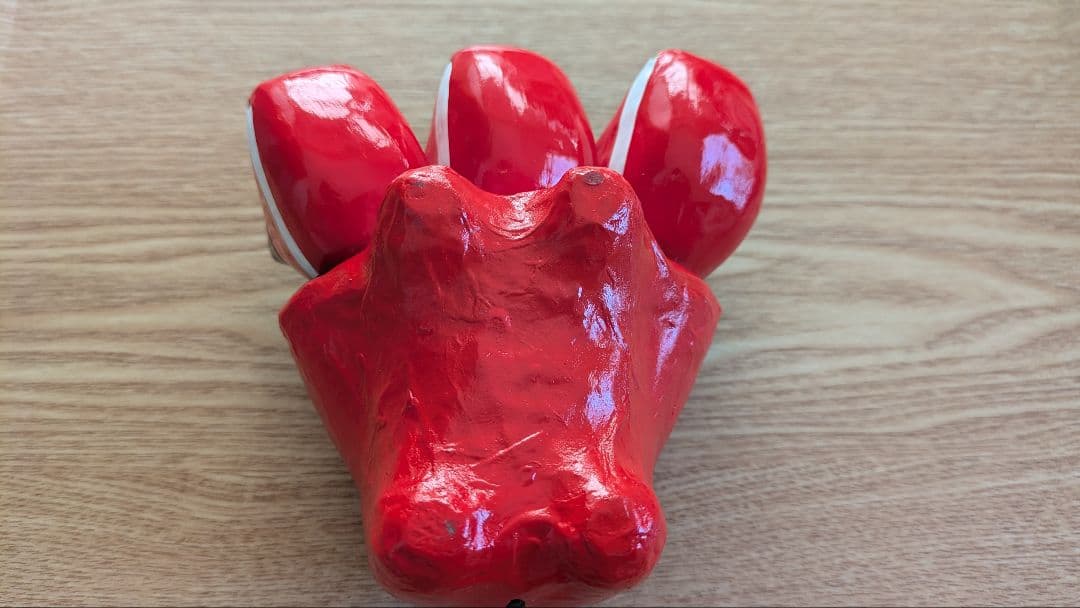 神獣ベコ　ケルベコス　張り子　工芸品