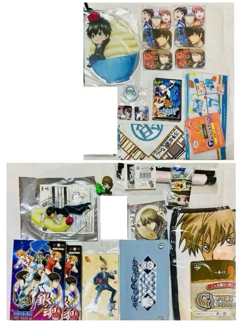 ★銀魂　グッズ纏め売り　銀時土方沖田高杉神威神楽近藤桂 アクリルスタンド缶バッジ