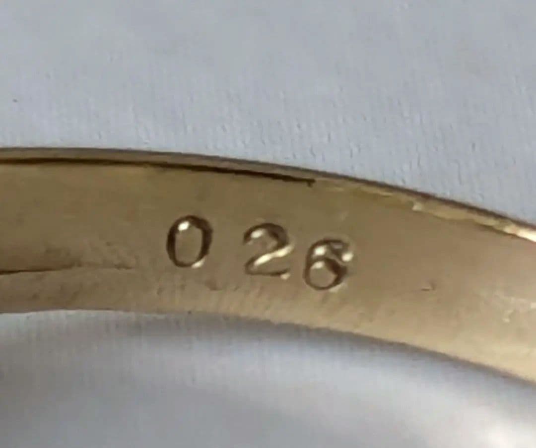 早い者勝ち　ピンクガーネット ハート型 台座　ゴールドリング　K18　18金