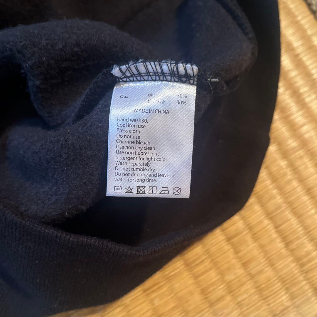 FR2 パーカー　M 美品　Caution 黒