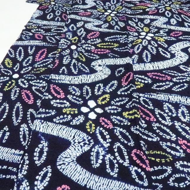 Y3388◆有松鳴海絞り 綿 高級浴衣 洗える夏着物