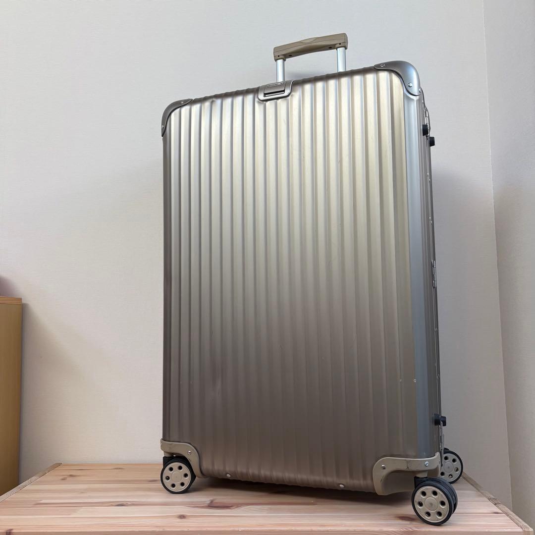 美品　RIMOWA TOPAS TITANIUM 98L キャリーケース　付属有