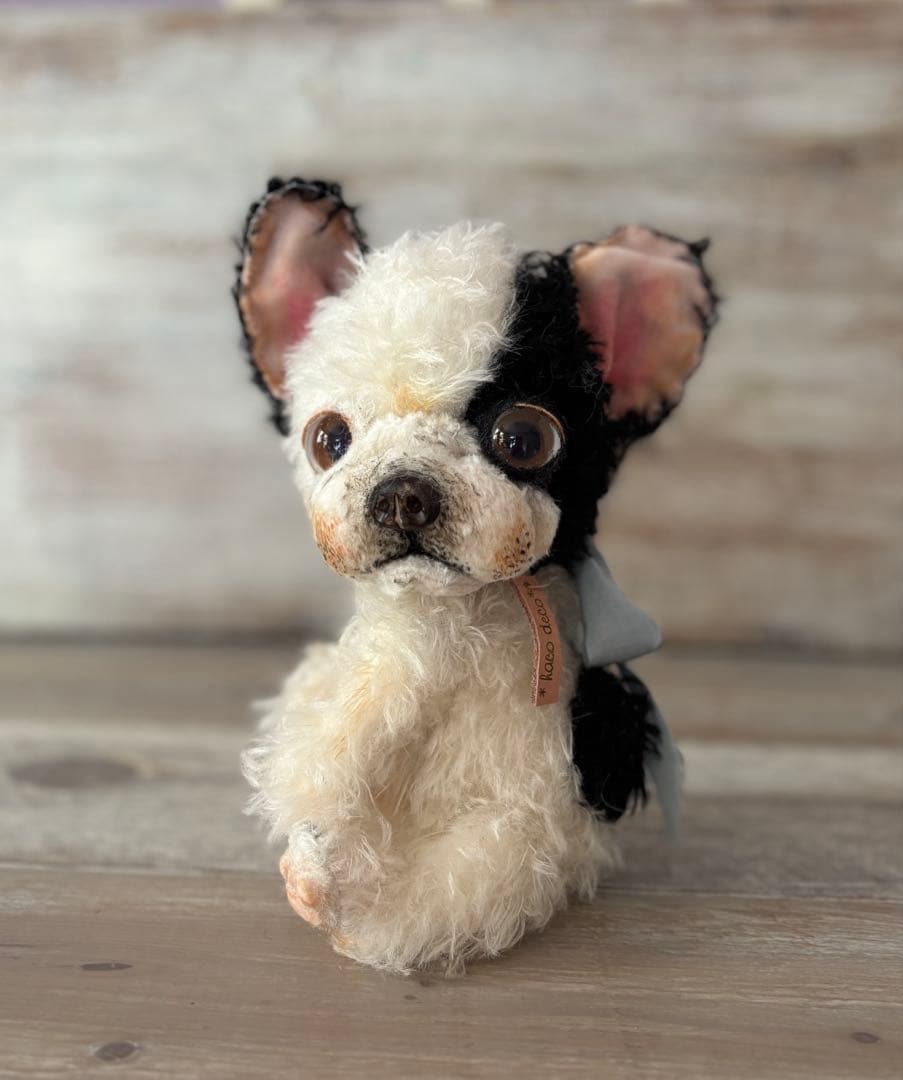 ★希少★国内作家様　大きなサイズのフレンチブルドッグ　テディベア　アートドール