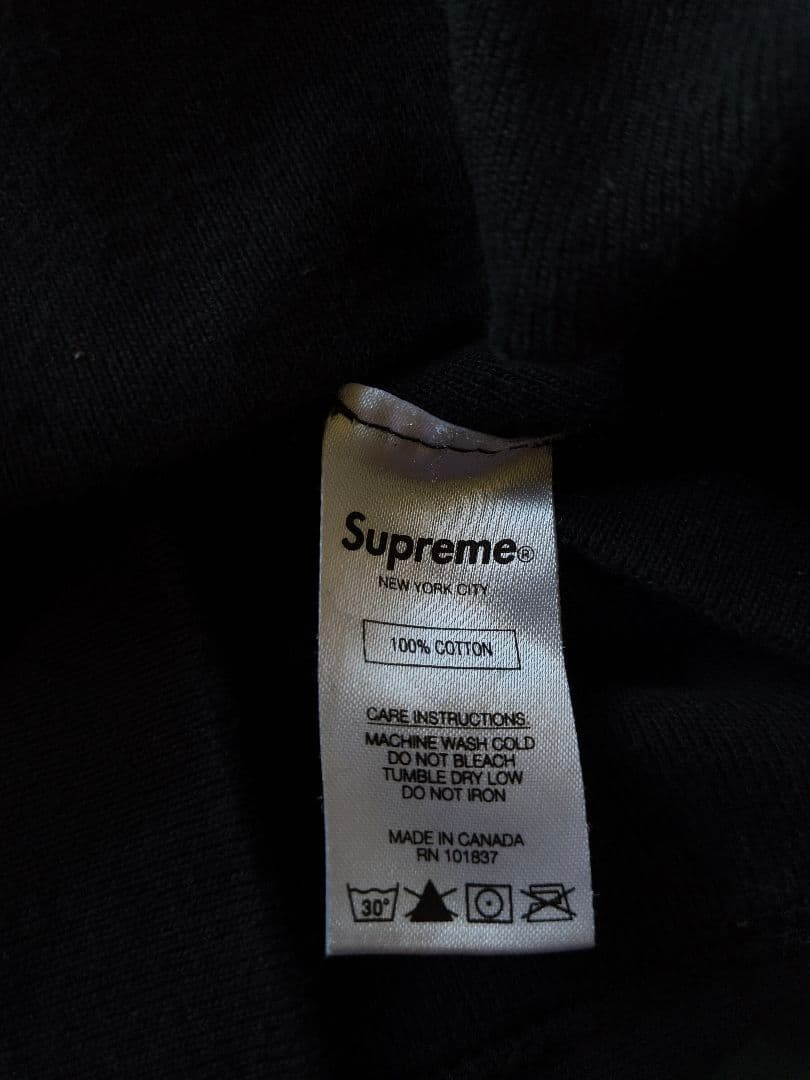 SUPREME│Trademark Hooded Sweatshirt 黒M