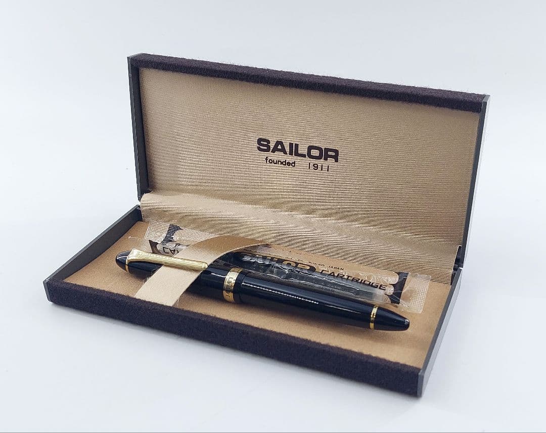 未使用 SAILOR セーラー 万年筆 プロフィット 21K 黒×金 インク付