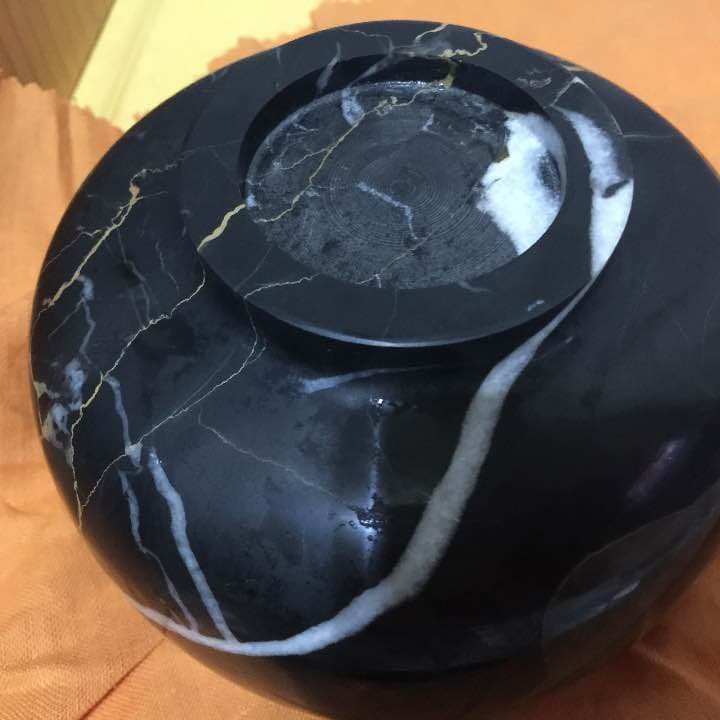 天然大理石  茶碗