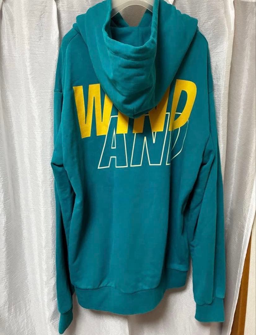 キャノンWIND AND SEA フード付きパーカー ターコイズ