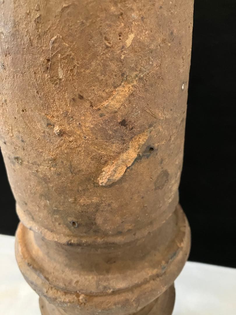 リドヴァン陶 砲弾形棟飾　保証鑑定書付