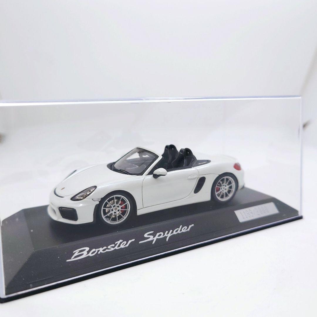 ポルシェ 981ボクスタースパイダー718ケイマン1/43ホワイト2000台限定