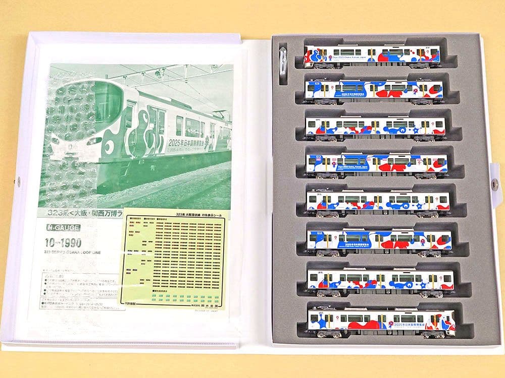 KATO 10-1990 323系（大阪・関西万博ラッピング列車）8両編成セット