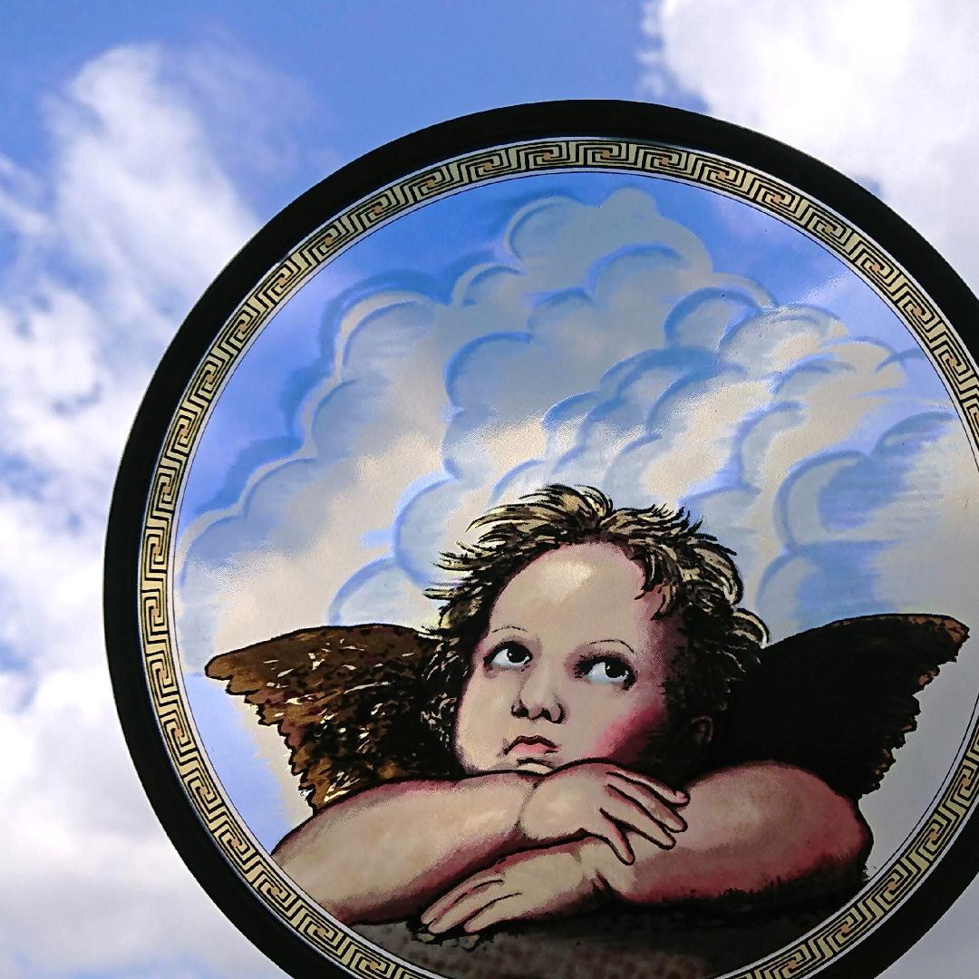 大判ラファエロ ステンドグラス Cherub小天使 グラスマスターズ社