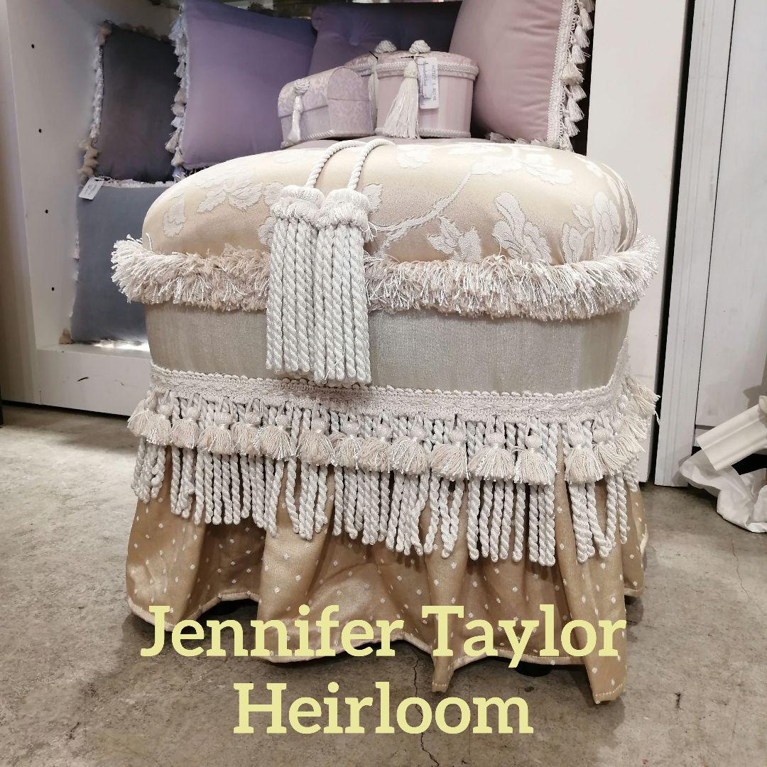 Φ【美品】ジェニファーテイラー Heirloom オットマン フットスツール ①