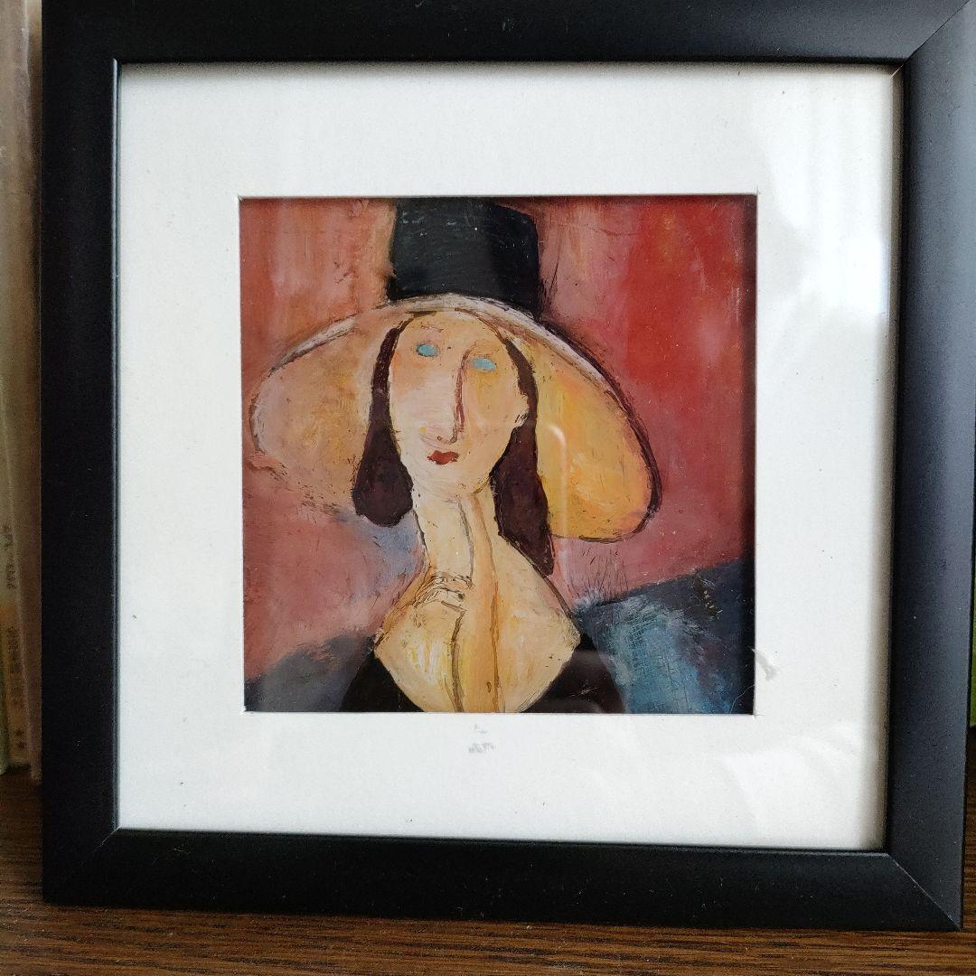 ガラス絵　直筆模写　４枚