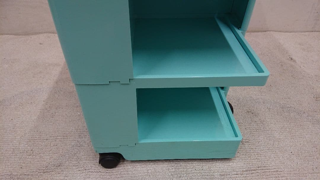 B-line ビーライン ボビーワゴン 水色 3段3トレイ