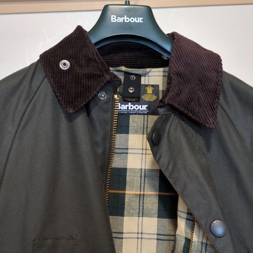 Barbour SL BEDALE 36 SAGE コーデュロイ襟付き