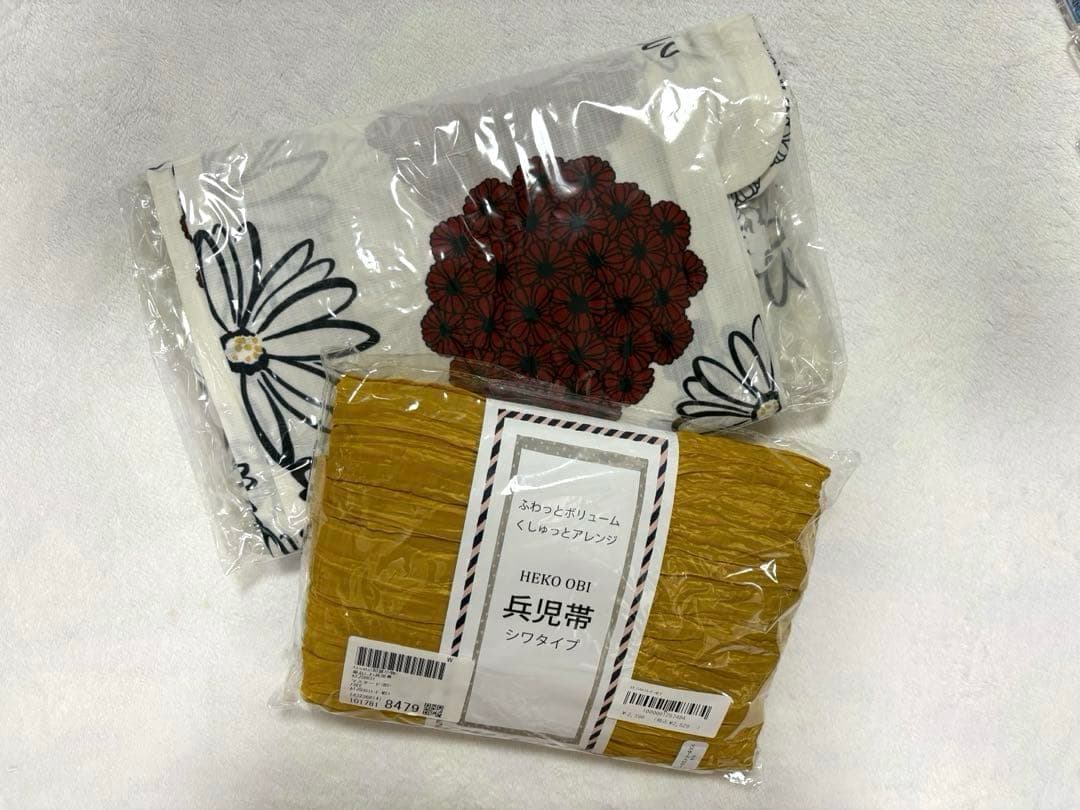 【ちー】浴衣 帯付き カルキュロ吸水速乾レトロ柄【titivate】