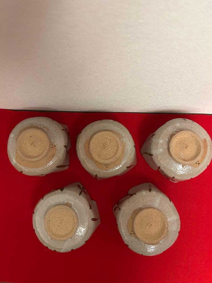 13代太郎右衛門作　絵唐津　五客