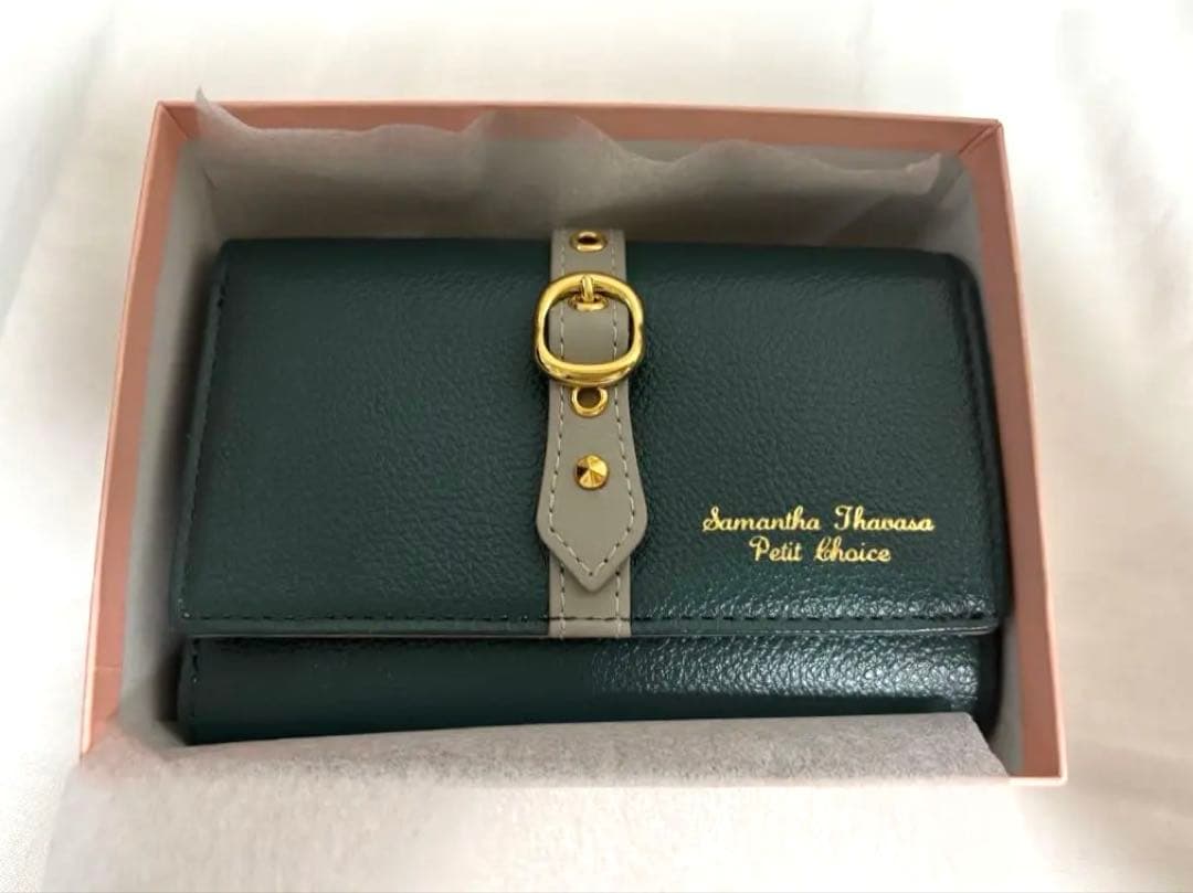 Samantha Thavasa 三つ折り財布 ダークグリーン