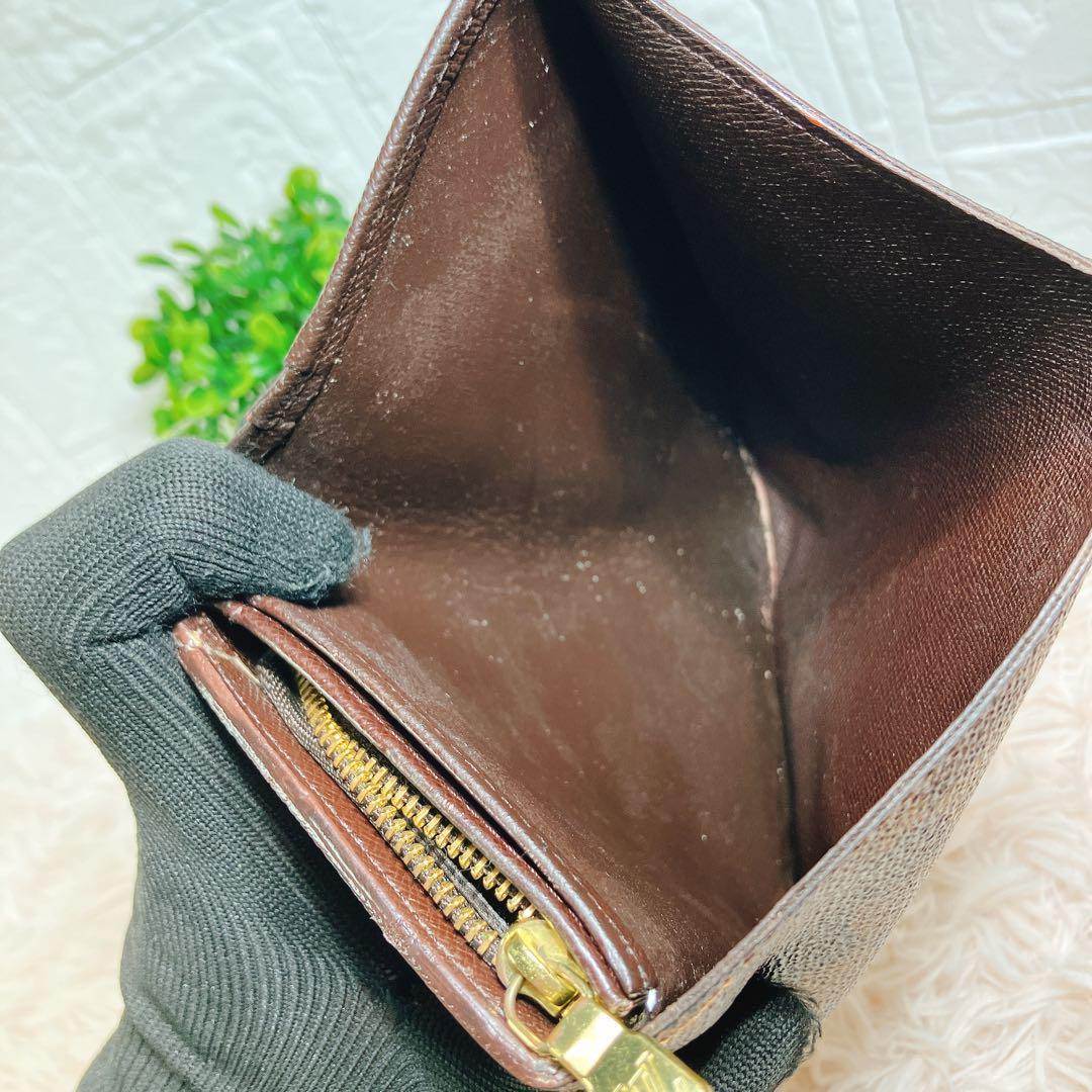 綺麗 ルイヴィトン ダミエ ポルトモネ ビエトレゾール L字 二つ折り 財布
