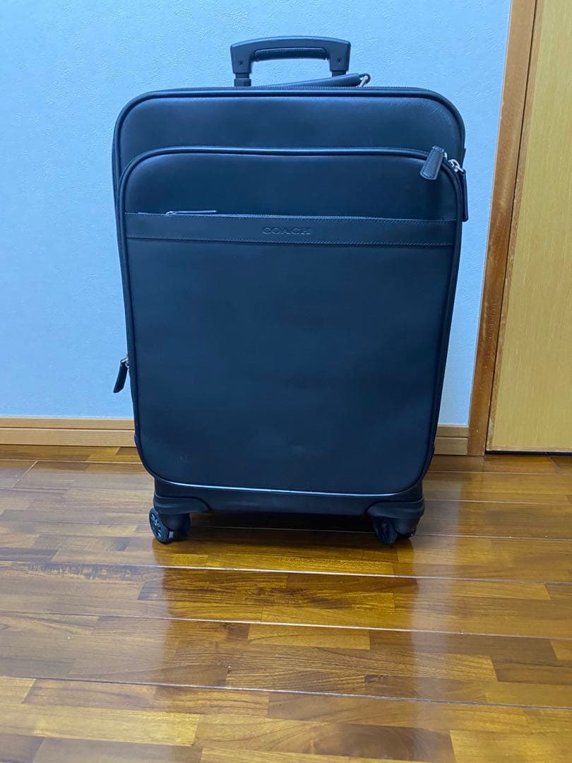 美品　COACH コーチ 2輪 黒キャリーケース　スーツケース