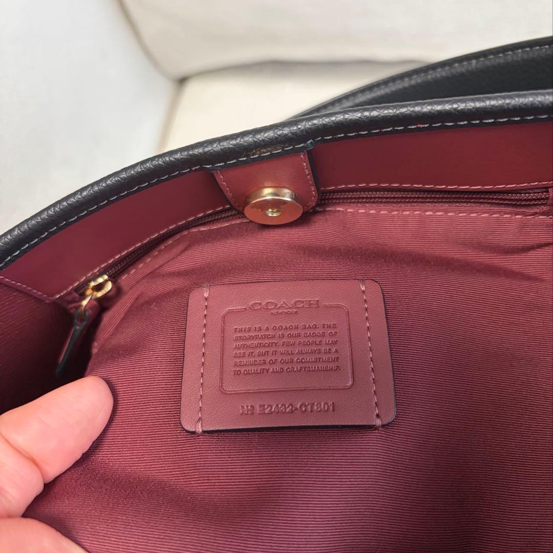 コーチ　シティバケット　CT801 ブラック　ショルダーバッグ　2way