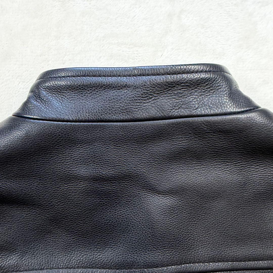 極美品 SCYE サイ 牛革 カウレザー シングルライダース ブラック 38 M