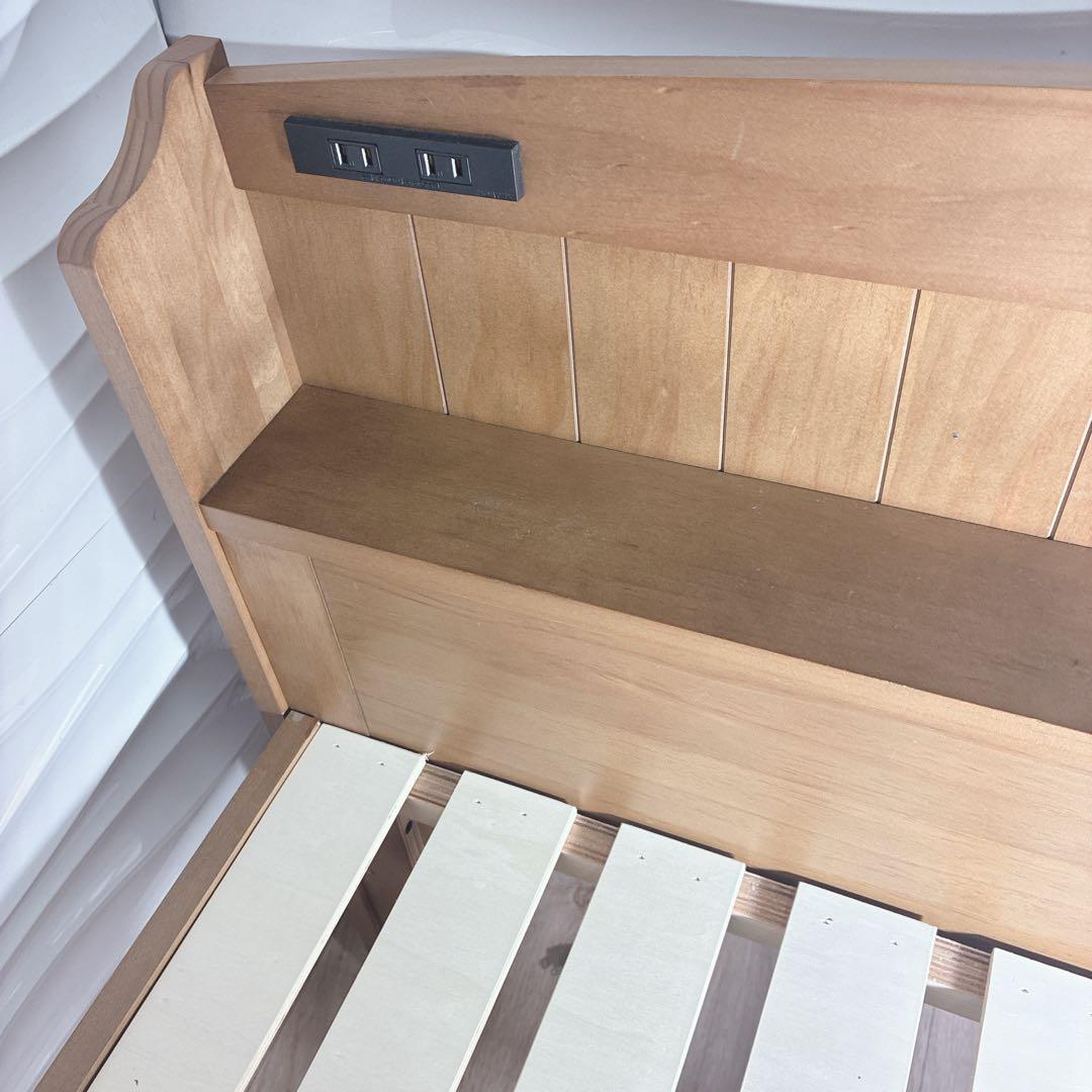 ◇萩原◇ベッドフレーム◇コンセント付き◇シングル◇大阪兵庫京都奈良滋賀和歌山◇