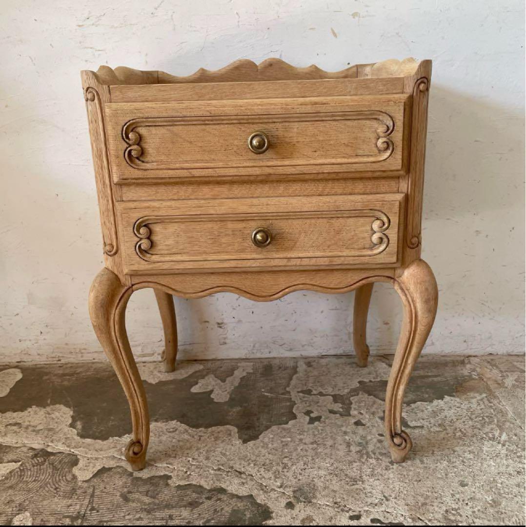 【猫脚】ビンテージ チェスト 剥離 ナイトスタンド ベッドサイド