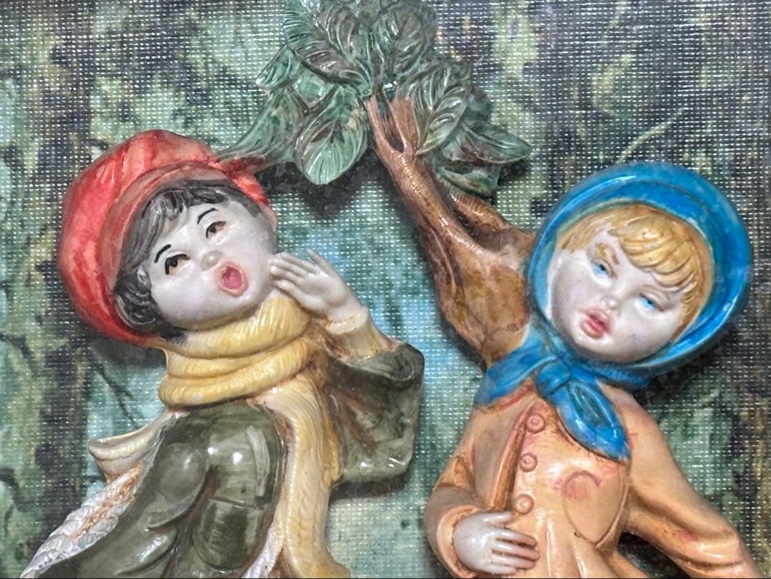 絵画　イタリア　アート　立体額